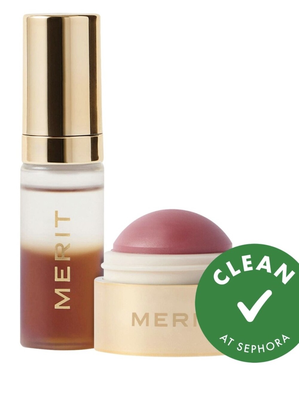 2-Piece Merit Lush Balm & Great Skin Instant Glow Serum Set, .16oz & .27oz, NIB